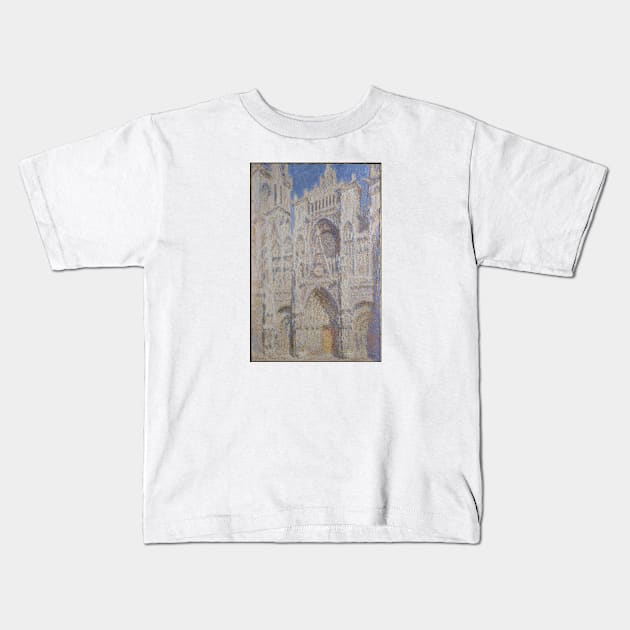 Rouen Cathedral: The Portal (Sunlight) Kids T-Shirt by ClaudeMonet